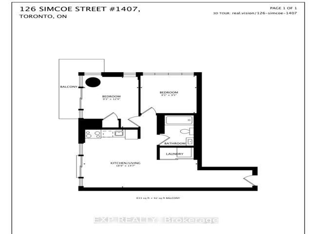 1407 - 126 Simcoe St