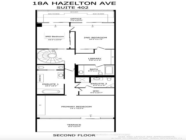 402 - 18A Hazelton Ave