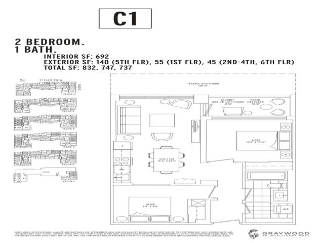 224 - 1787 St Clair Ave W
